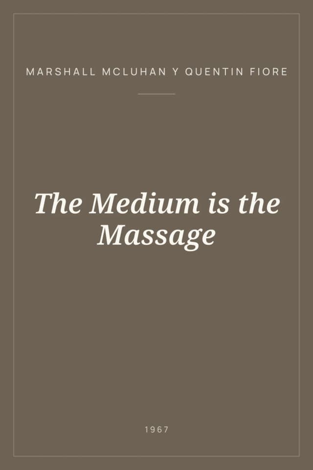 Portada de The Medium is the Massage