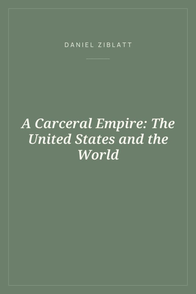 Portada de A Carceral Empire: The United States and the World