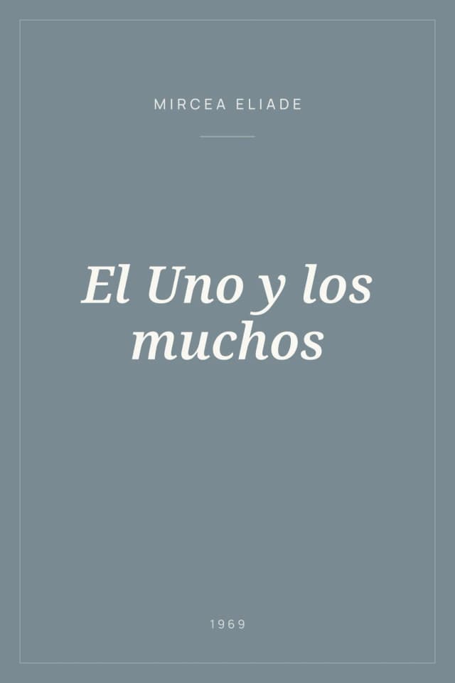 Portada de El Uno y los muchos