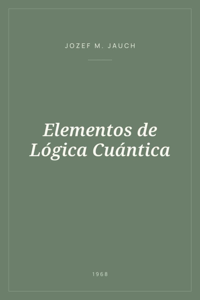 Portada de Elementos de Lógica Cuántica