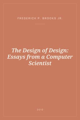Portada de The Design of Design: Essays from a Computer Scientist