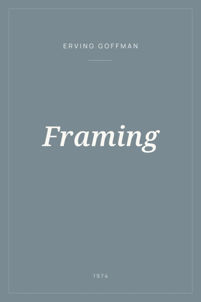 Portada de Framing