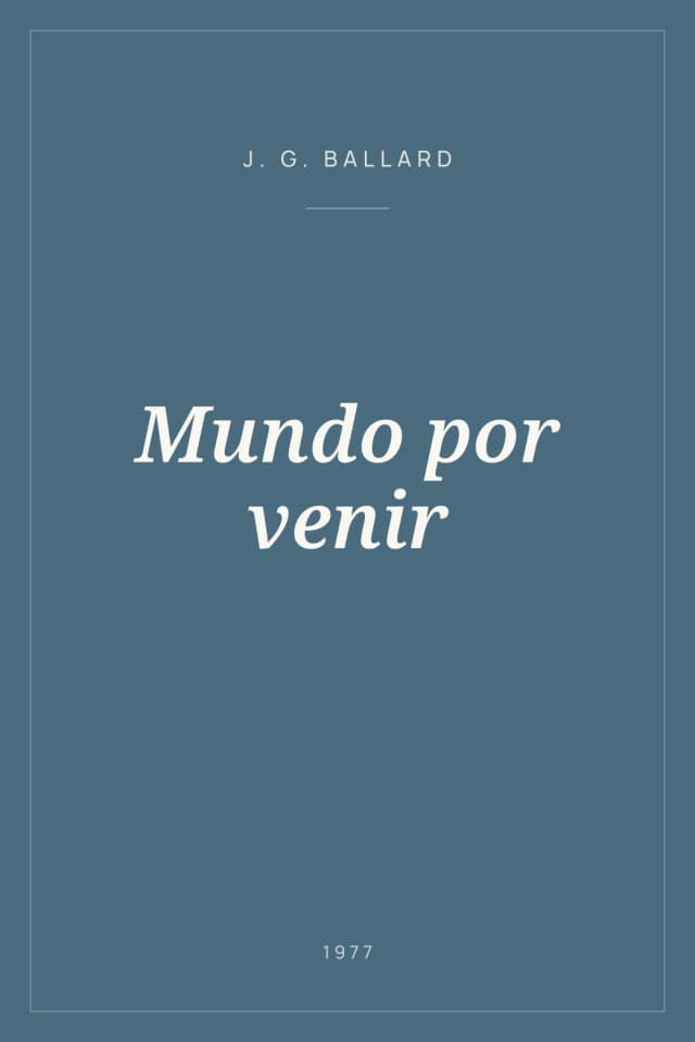 Portada de Mundo por venir