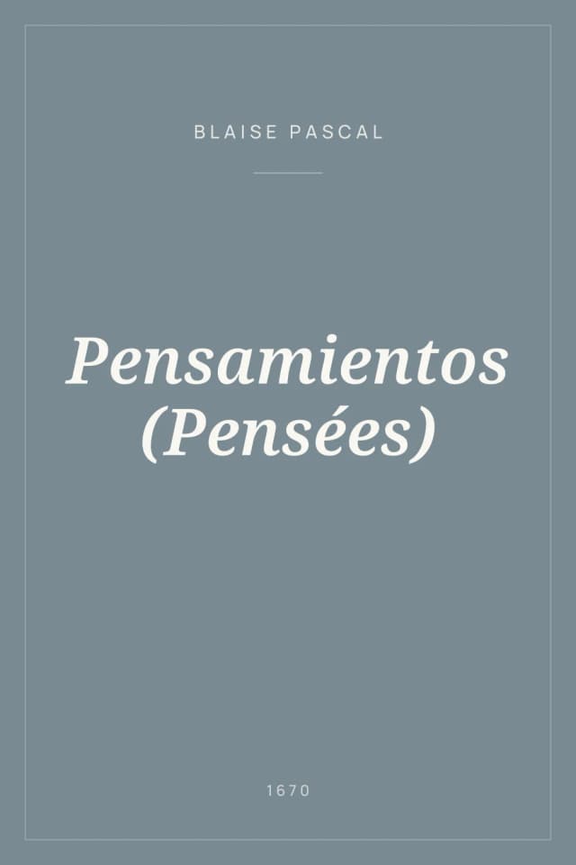 Portada de Pensamientos (Pensées)
