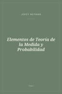 Portada de Elementos de Teoría de la Medida y Probabilidad