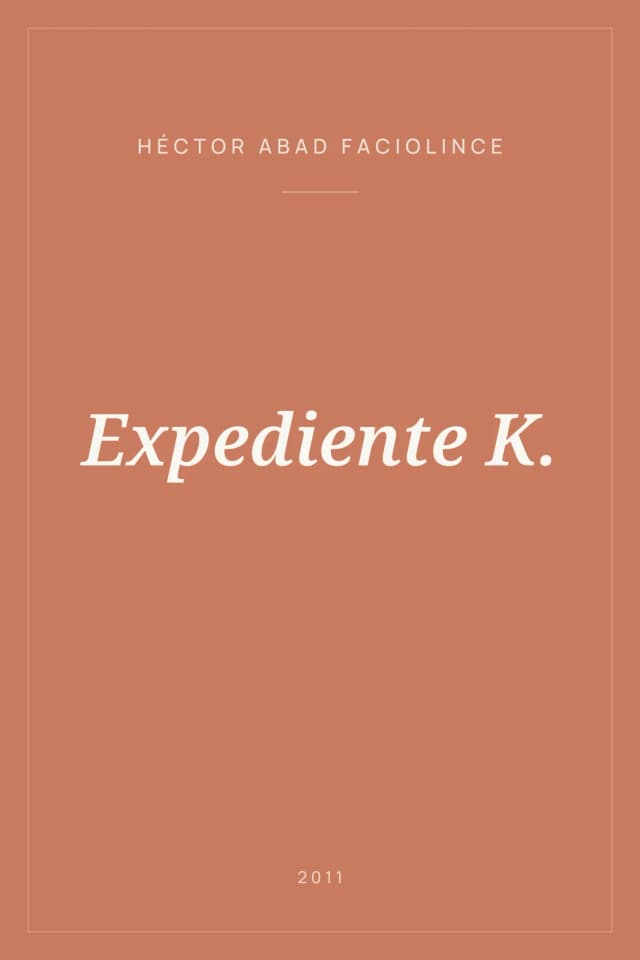 Portada de Expediente K.