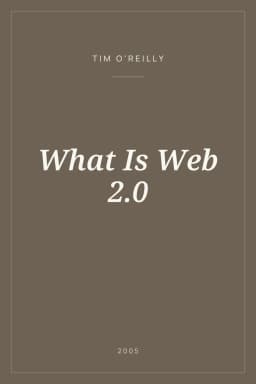 Portada de What Is Web 2.0