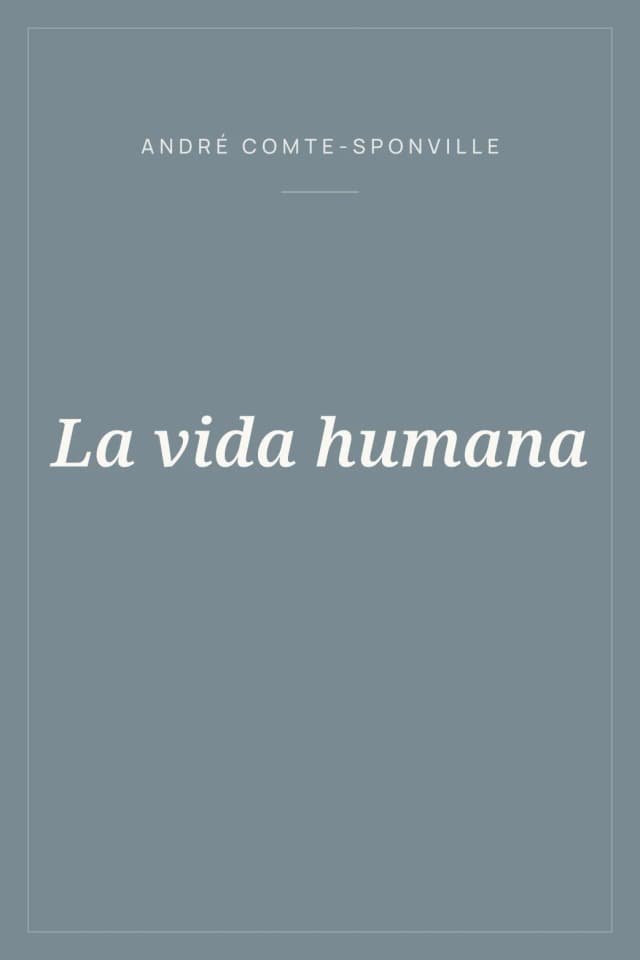 Portada de La vida humana