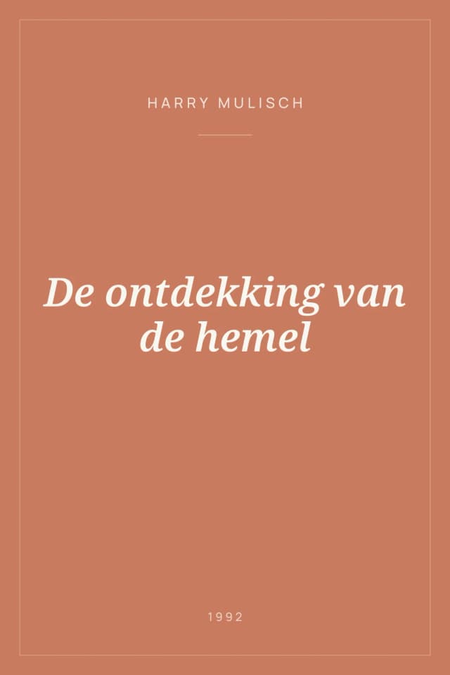 Portada de De ontdekking van de hemel
