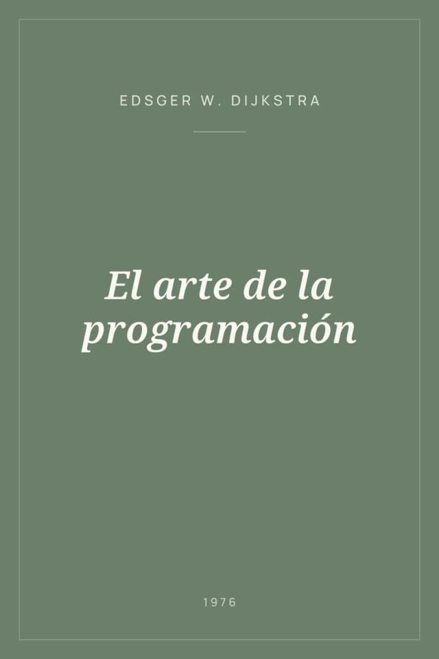 Portada de El arte de la programación
