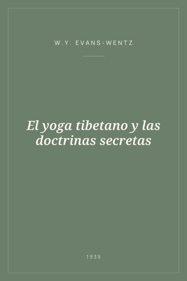 Portada de El yoga tibetano y las doctrinas secretas