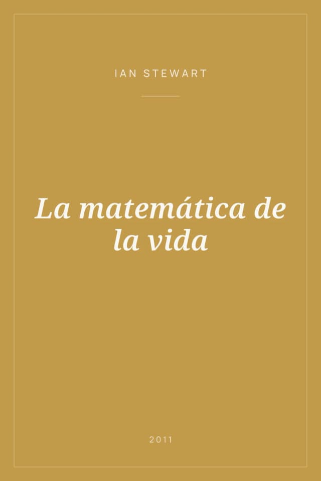 Portada de La matemática de la vida