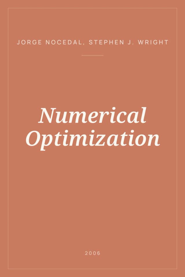 Portada de Numerical Optimization
