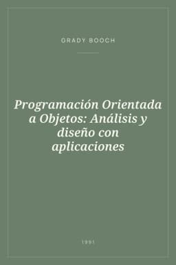 Portada de Programación Orientada a Objetos: Análisis y diseño con aplicaciones