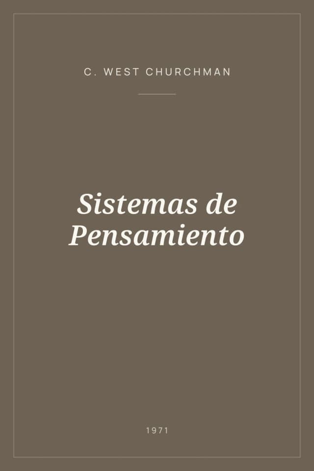 Portada de Sistemas de Pensamiento