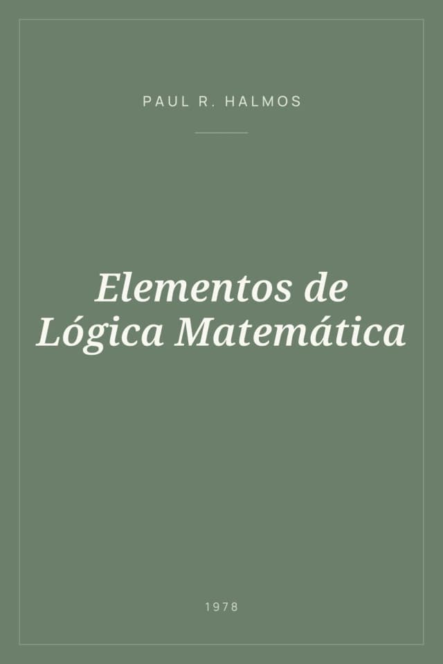 Portada de Elementos de Lógica Matemática