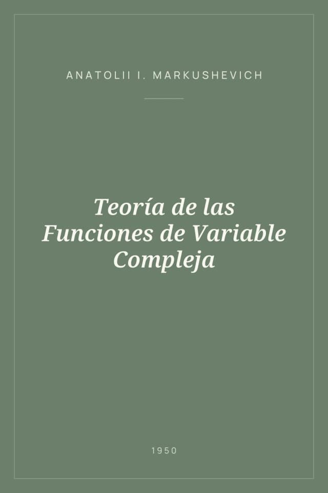 Portada de Teoría de las Funciones de Variable Compleja
