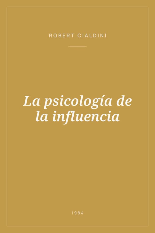 Portada de La psicología de la influencia