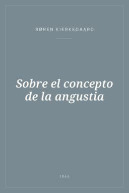 Portada de Sobre el concepto de la angustia