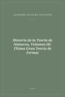 Portada de Historia de la Teoría de Números, Volumen III: Última Gran Teoría de Fermat