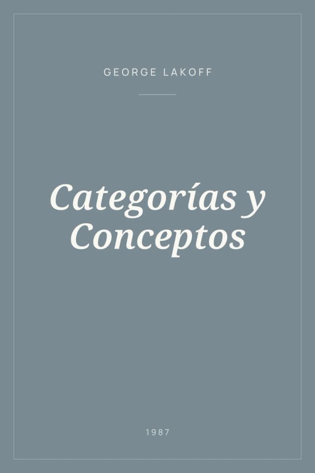 Portada de Categorías y Conceptos