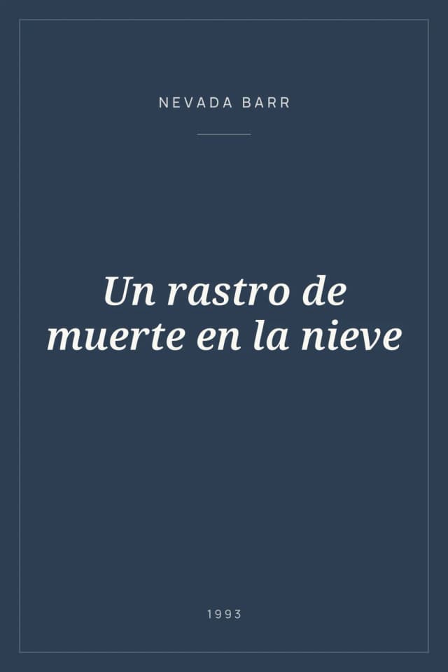 Portada de Un rastro de muerte en la nieve