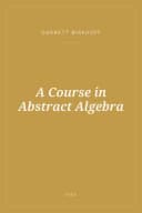 Portada de A Course in Abstract Algebra
