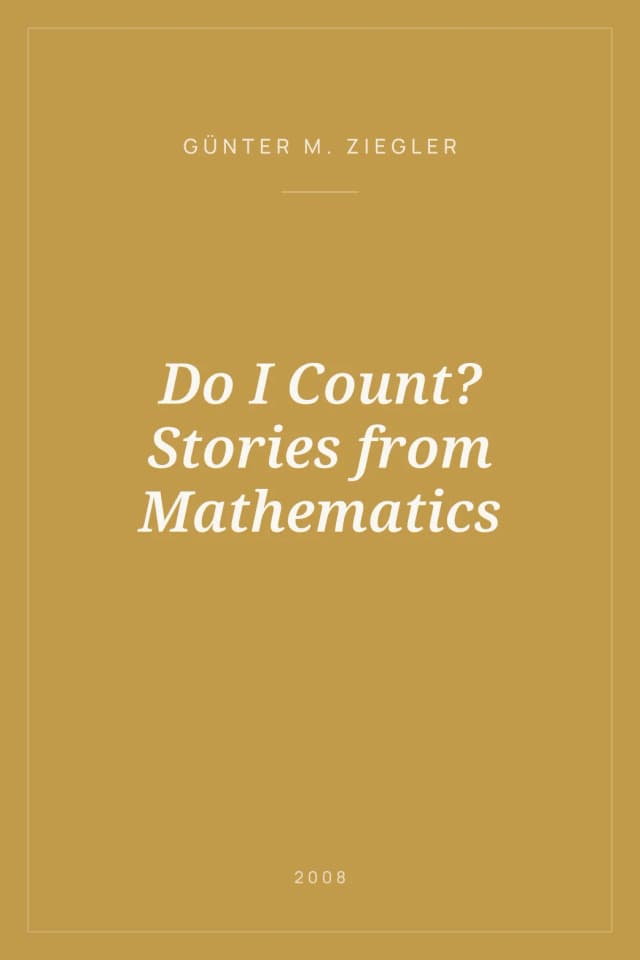 Portada de Do I Count? Stories from Mathematics