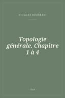 Portada de Topologie générale. Chapitre 1 à 4