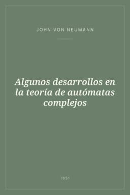 Portada de Algunos desarrollos en la teoría de autómatas complejos