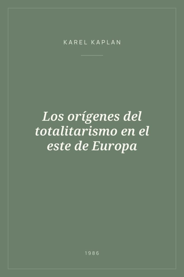 Portada de Los orígenes del totalitarismo en el este de Europa