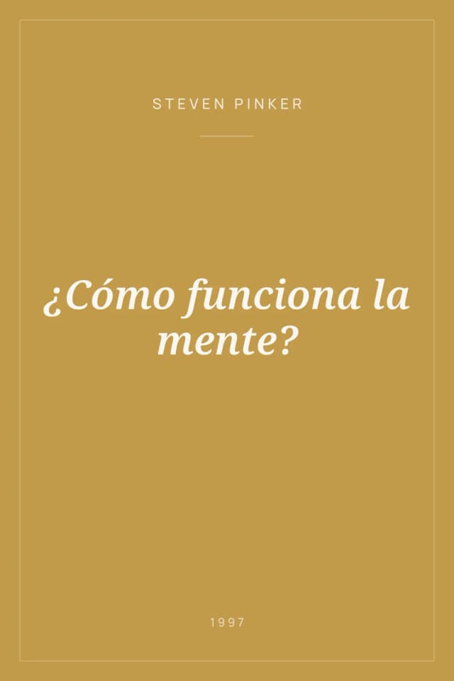 Portada de ¿Cómo funciona la mente?