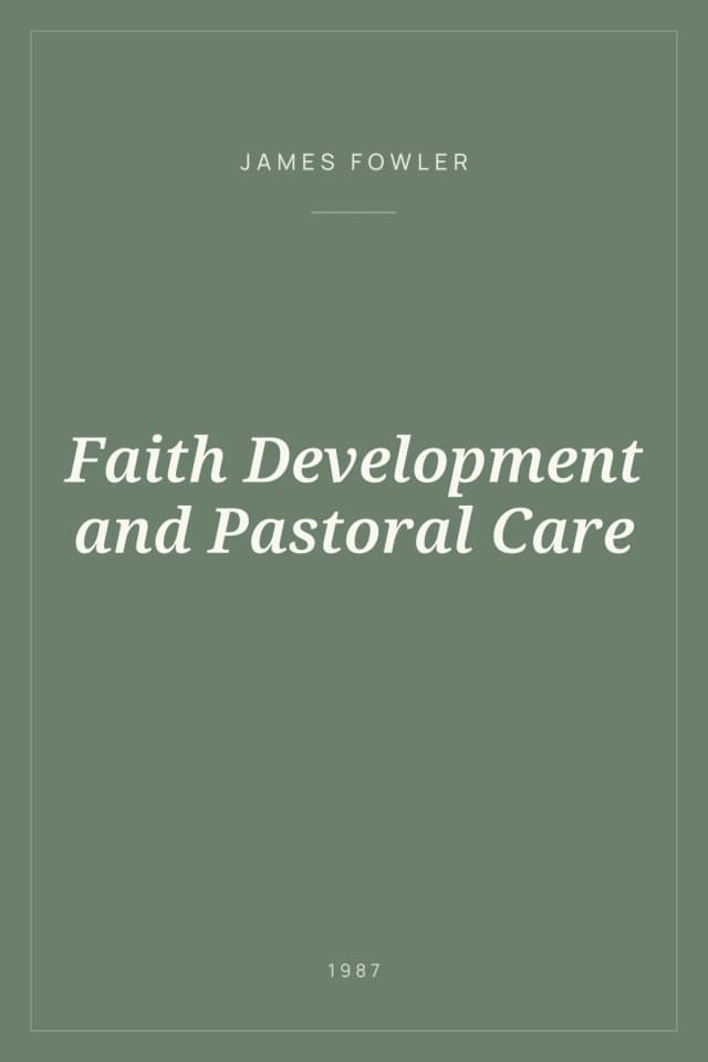 Portada de Faith Development and Pastoral Care