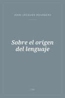 Portada de Sobre el origen del lenguaje