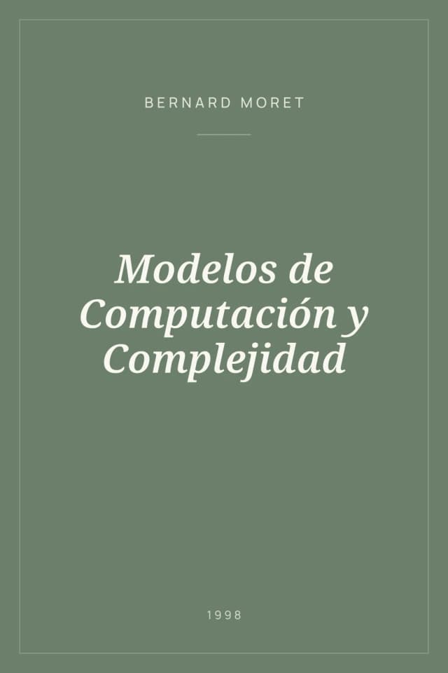 Portada de Modelos de Computación y Complejidad