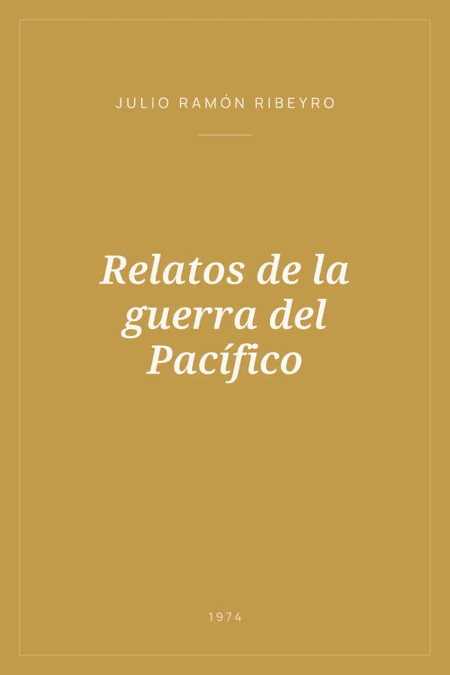 Portada de Relatos de la guerra del Pacífico