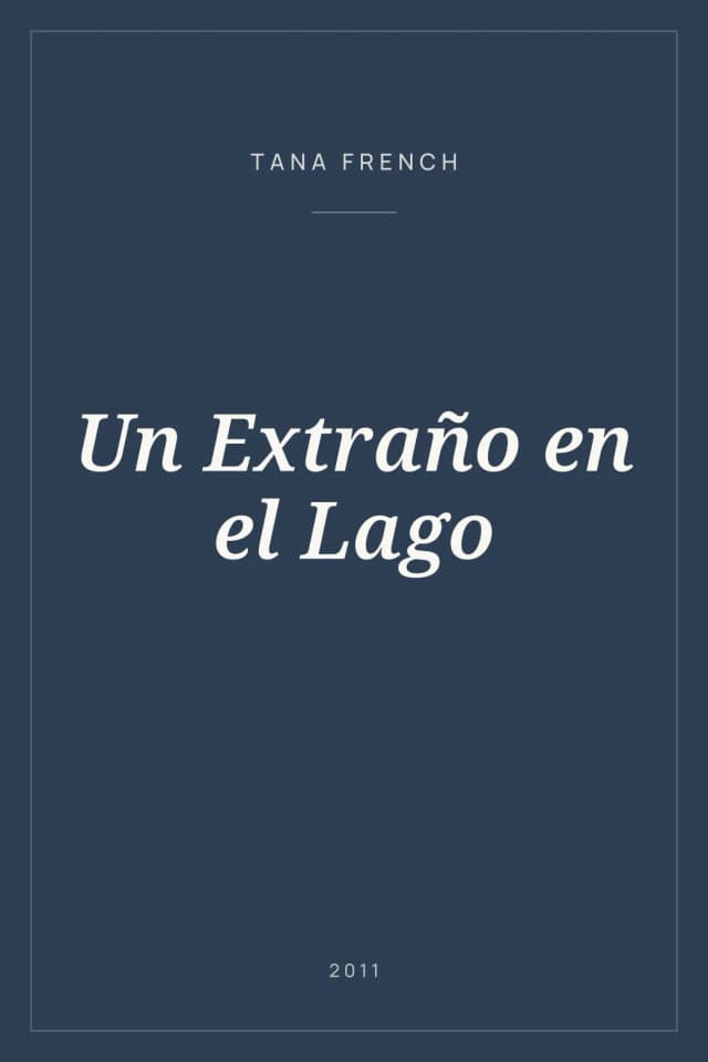 Portada de Un Extraño en el Lago
