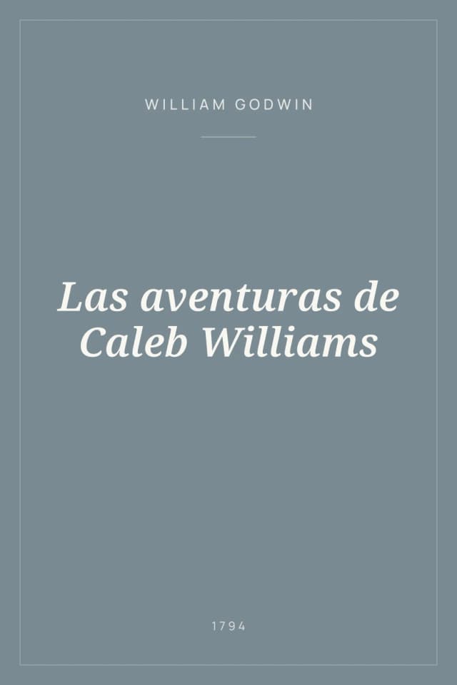 Portada de Las aventuras de Caleb Williams