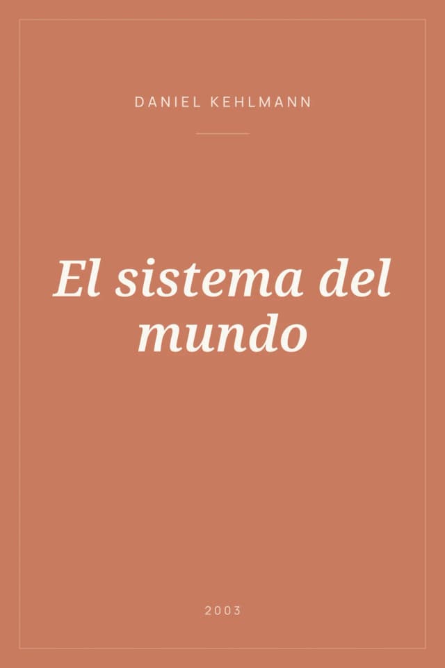 Portada de El sistema del mundo