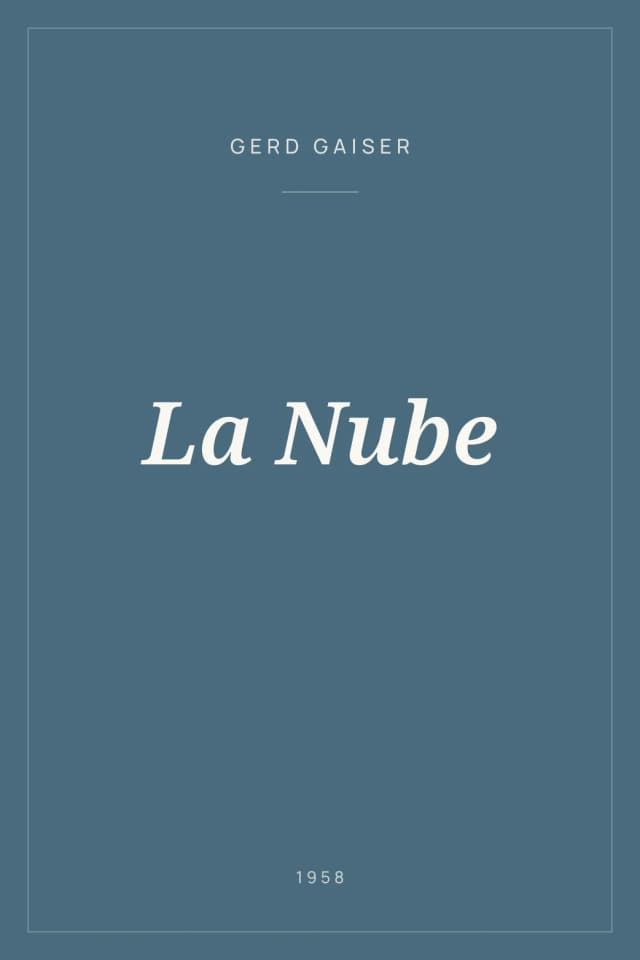 Portada de La Nube