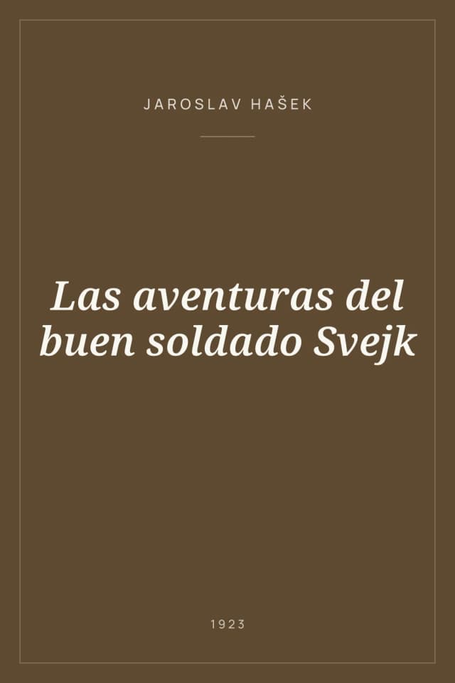 Portada de Las aventuras del buen soldado Svejk