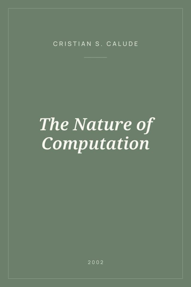 Portada de The Nature of Computation