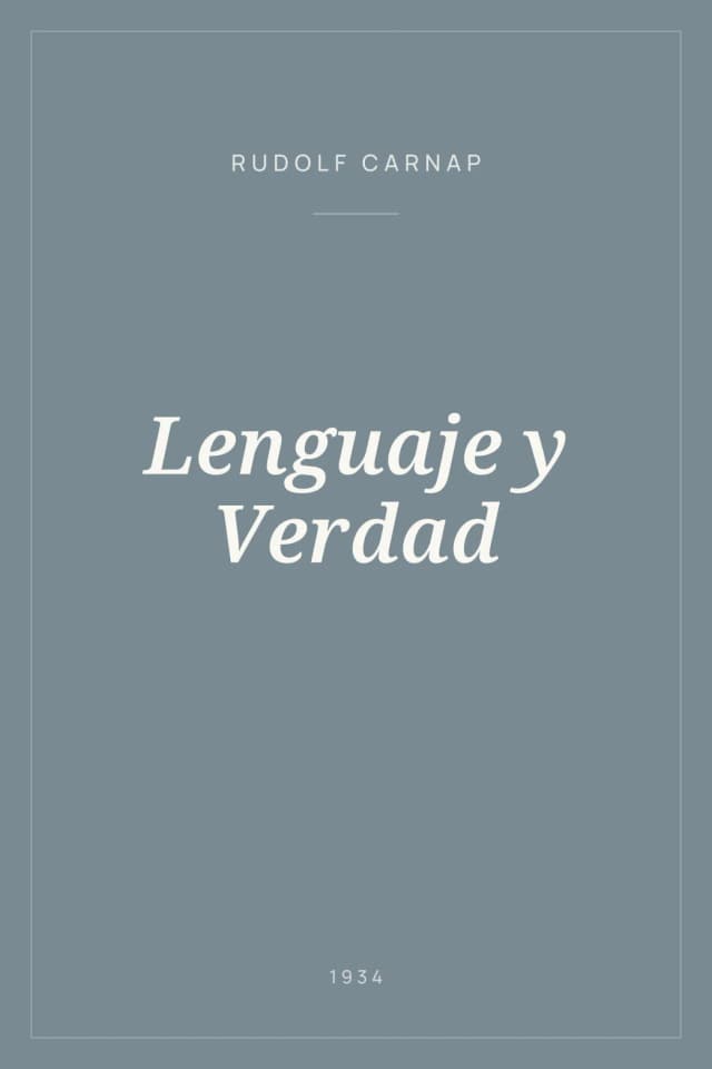 Portada de Lenguaje y Verdad