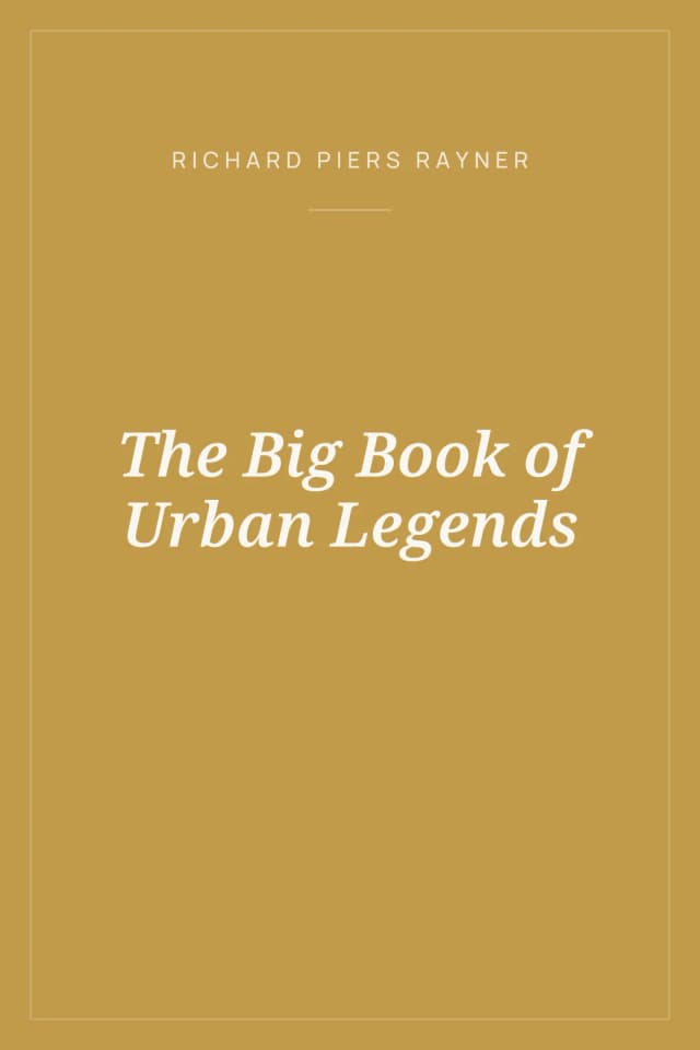 Portada de The Big Book of Urban Legends