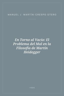 Portada de En Torno al Vacío: El Problema del Mal en la Filosofía de Martín Heidegger