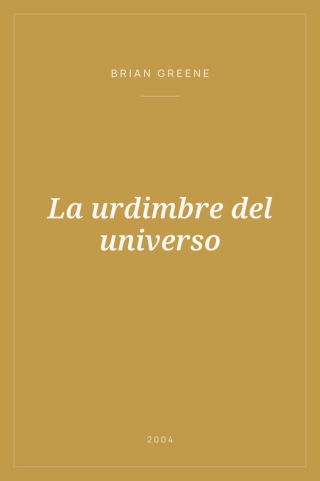Portada de La urdimbre del universo