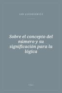 Portada de Sobre el concepto del número y su significación para la lógica
