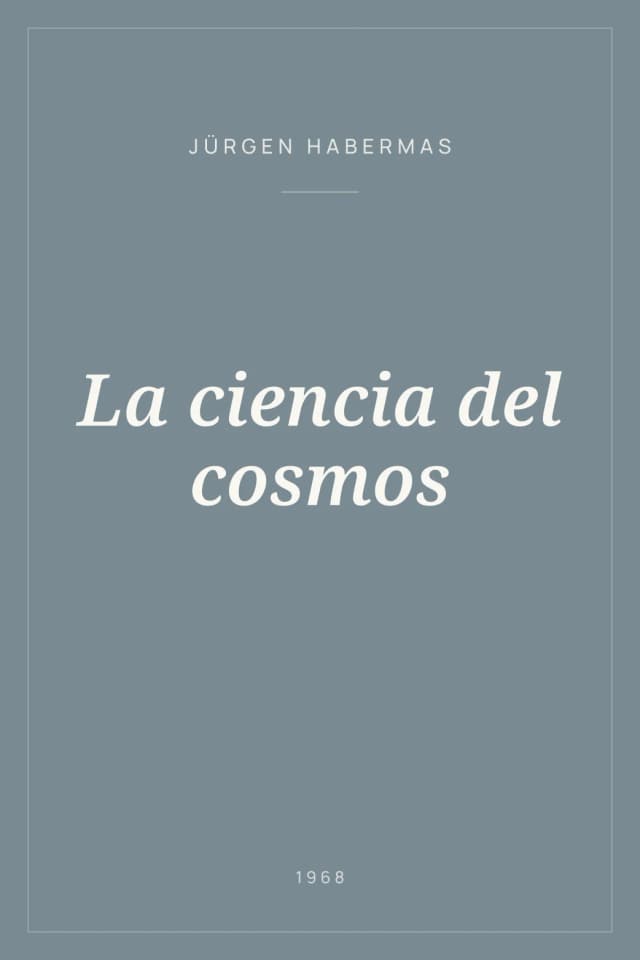 Portada de La ciencia del cosmos