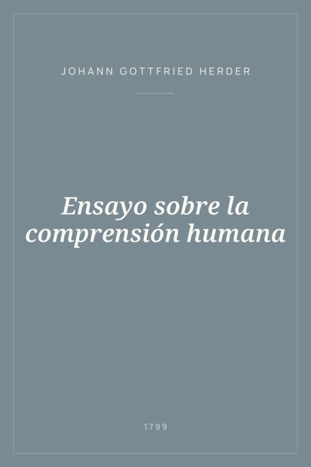 Portada de Ensayo sobre la comprensión humana