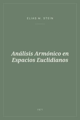 Portada de Análisis Armónico en Espacios Euclidianos